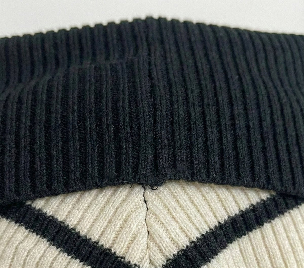 Kadın Off-the-shoulder Çizgili Rib Triko Bluz | QUEENDA