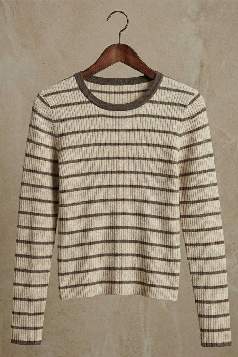 Kadın Parmak Geçmeli Uzun Kollu Rib Bluz | QUEENDA